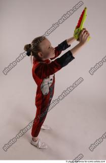 DENISA PILOT STANDING POSE WITH GUN 4